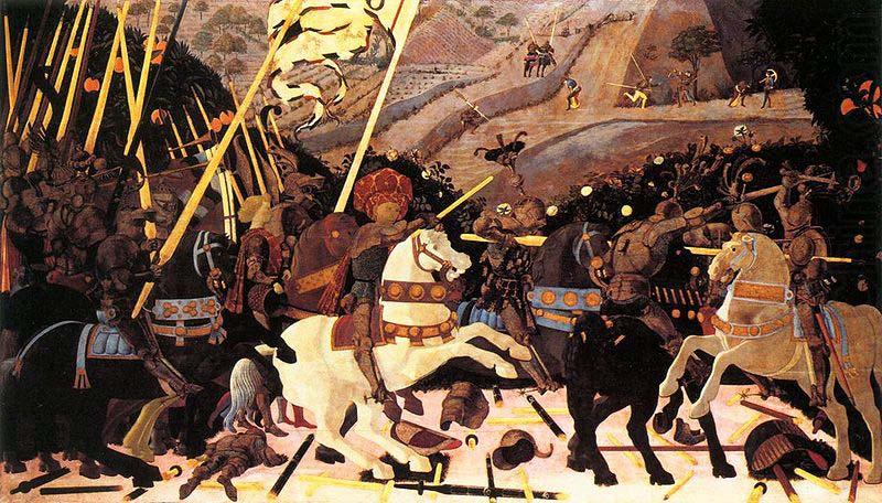 Niccolo Mauruzi da Tolentino at the Battle of San Romano,, paolo uccello